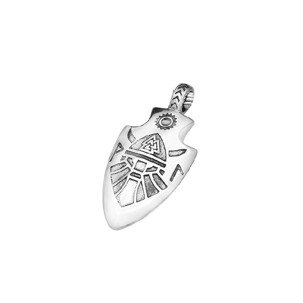 Nordic Viking Stainless Steel Spearhead Pendant For Men Women Vintage Vikings Rune Necklace Fashion Amulet Jewelry Gifts