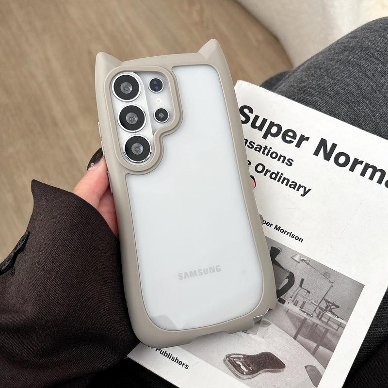 Новый прозрачный чехол для мобильного телефона s11 с ушками кошки Samsung S11Ultra защитный чехол S11edge акриловый s11/11