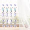 Yousheng Stars Moon Sun Catcher Hanging Planets Ornament Prismatic Sun Catcher Rainbow Maker for Outdoor Garden Home Wall Decoration