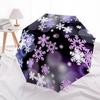 1pc Winter Snowflakes Automatic Opening/Closing Umbrella with Operation & Windproof Canopy - Folding Design, Holiday Gift yy260225180