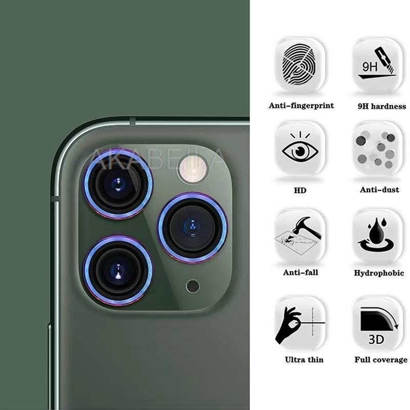 Металлическое кольцо Защита объектива камеры Для iPhone 17 11 16 15 Pro Max 13 14 Plus 12 Mini Air 16promax 17promax Защитное стекло для объектива камеры