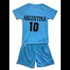 Ensemble Football Enfant - Inspiré de l'Argentin - Maillot et Short - Bleu ciel - - Bleu