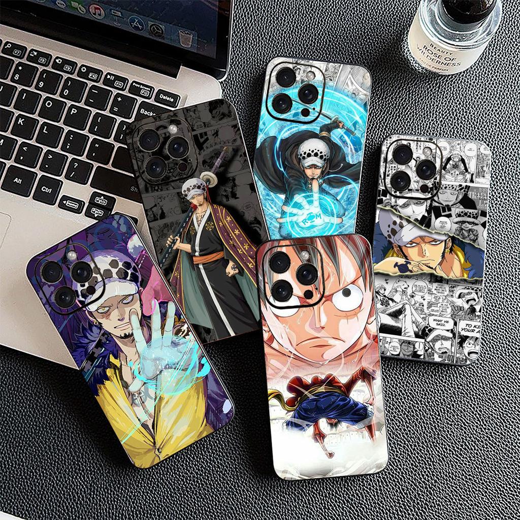 Чехол для телефона Trafalgar D ONE Luffy PIECE Water Law для Apple iPhone 17 14 15 16 Plus Pro Max 16E ProMax + 16Plus 14+ 16+