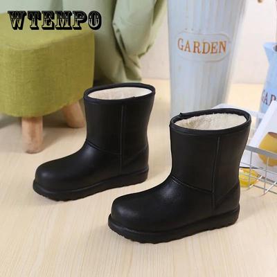 Женские зимние сапоги, нескользящие водонепроницаемые непромокаемые сапоги, бархатная хлопковая обувь, теплые студенческие ботинки