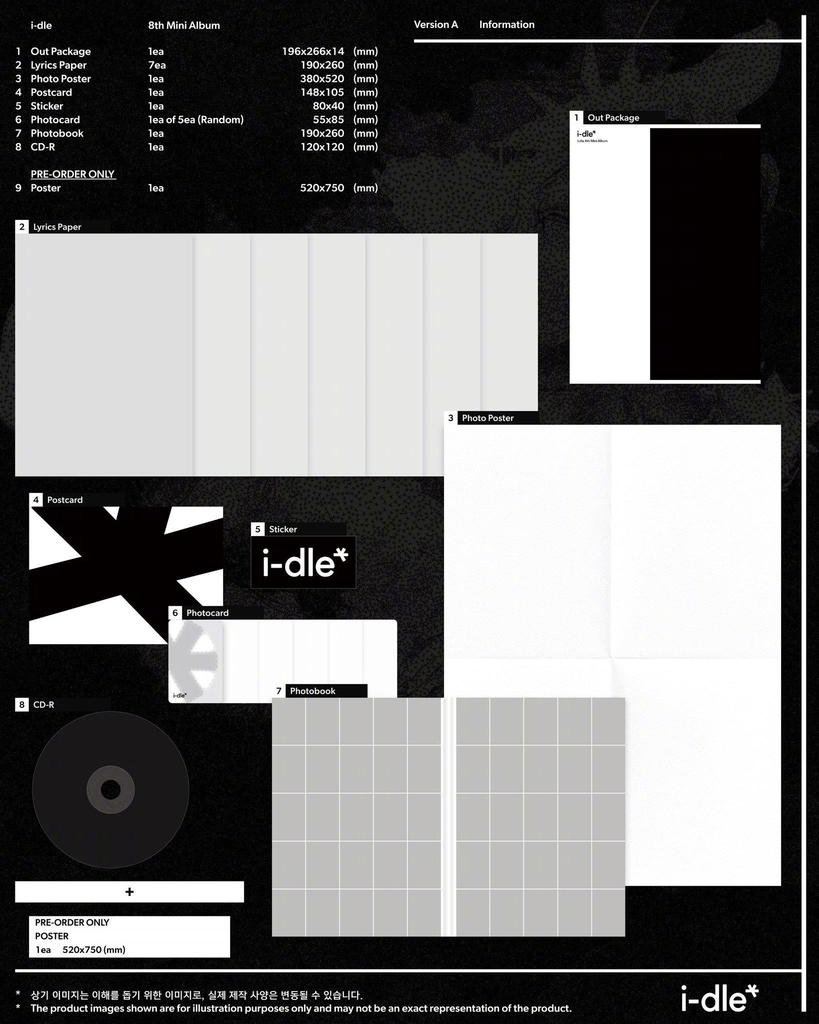 I-dle-[МЫ] 8-й мини-альбом ФОТОКНИГА, с коллекционной карточкой