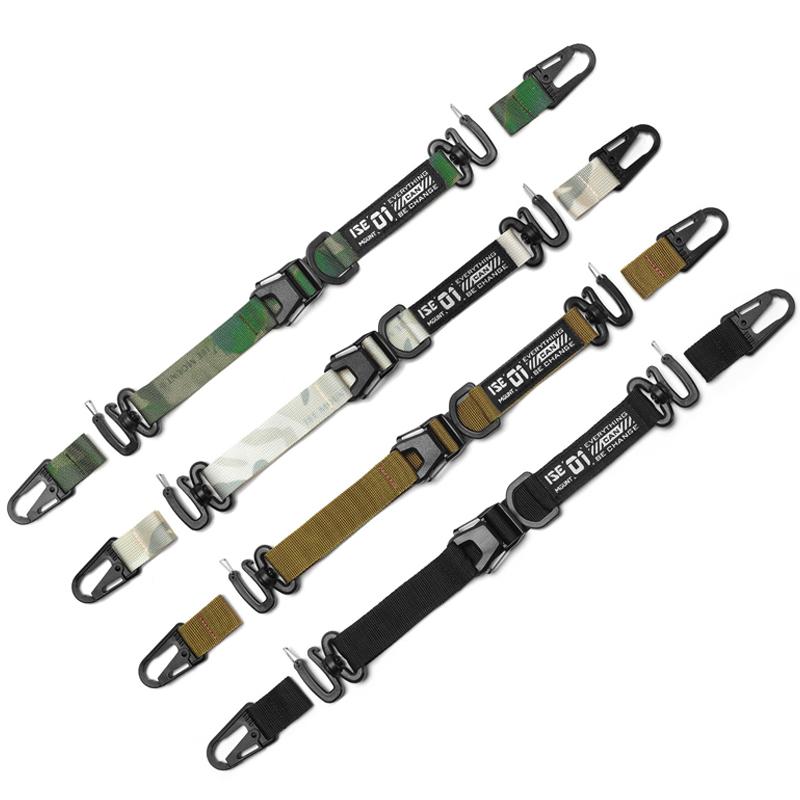 1× Outdoor Camping Hanging Strap Portable Adjustable Hand Lanyard for Bag Camping Picnic Equipment Outdoor Strap Carabiner Clips