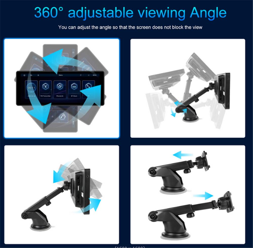 10.26" Smart Screen Bluetooth Multimedia Player With Rear Reverse Backup Camera