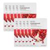 Pomegranate Real Nature Mask Sheet (1 Sheet × 10 Packs)