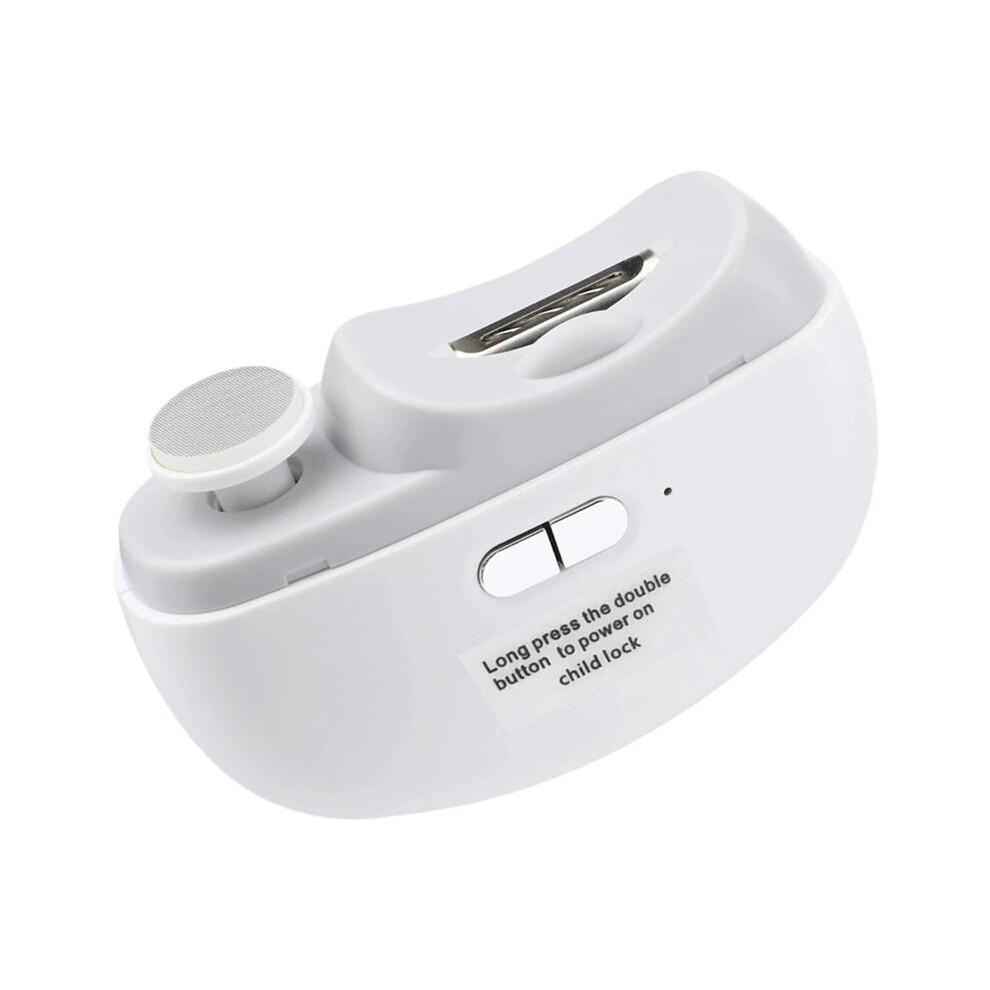 Electric Nail Clipper Grinding and Polishing with Light Automatic Nail Trimmer Rechargeable Nail Cutter Manicure