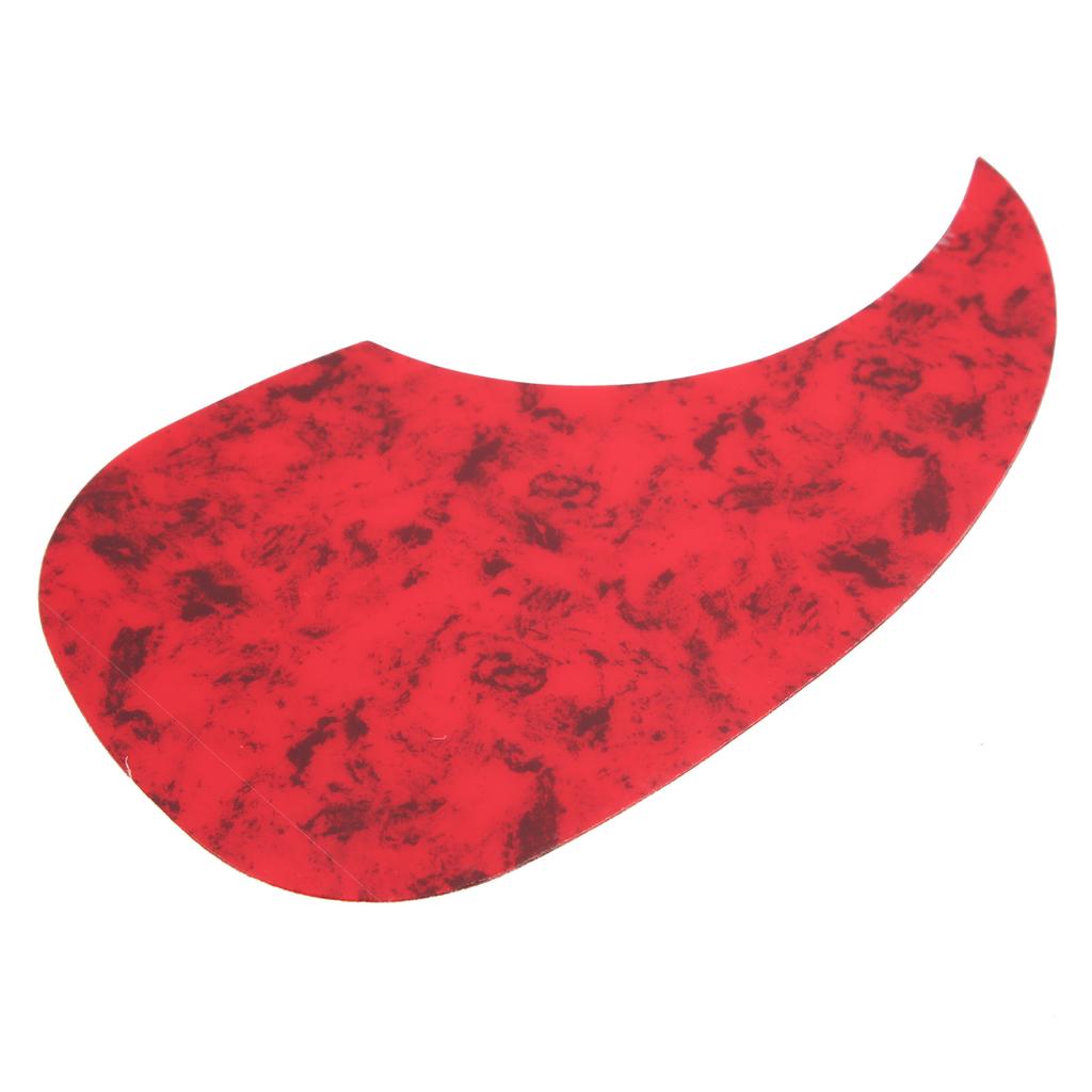 2Pcs Acoustic Guitar Pickguard Folk AntiScratch Guard Plate Replacement for 3841in Celluloid(Red Tortoise Color Water