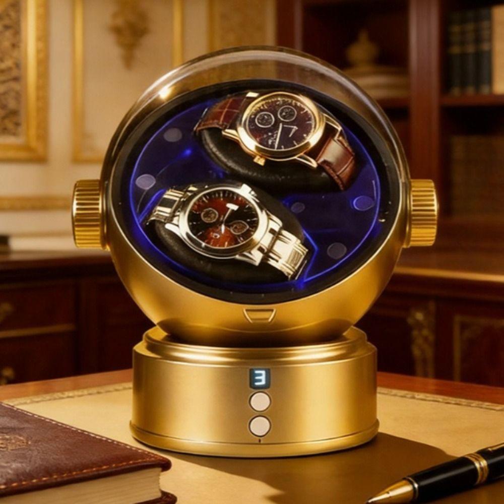 Luxury Dual Watch Winder Box Space Style Automatic Watch Winder Watch Box Display Storage