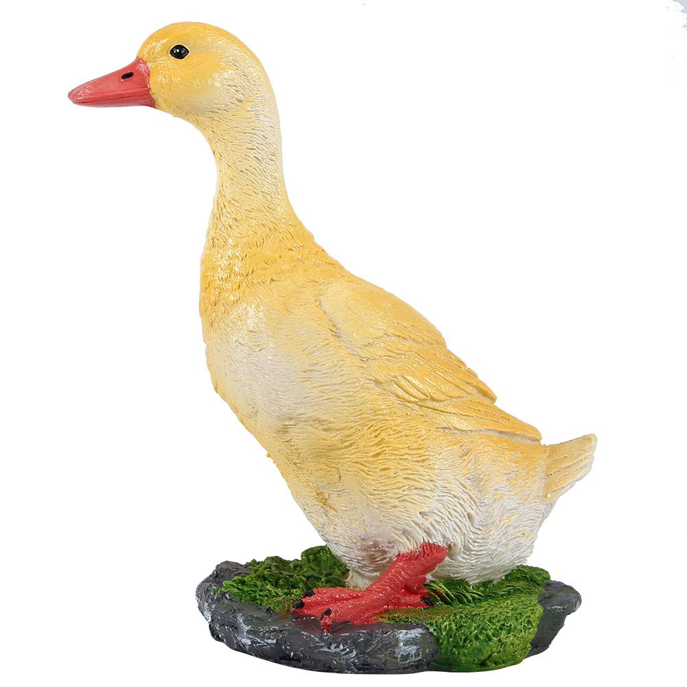 Simulation Duck Decor Artificial Resin Craft Animal Model Decoration for Home Garden Landscape