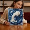 Faux Pearl Art Kit DIY Painting Kit, 12 Constellation Rhinestone Set for Decor Adults Beginners, Handmade Wooden Frame Fake Wall Decoration