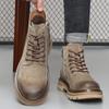 Martin boots men's casual high-top men's shoes outdoor mountaineering tooling fashion thick-soled heightening boots