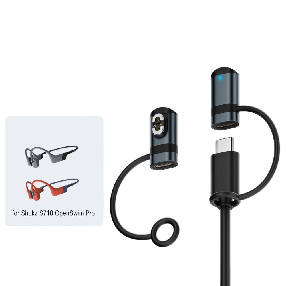 Magnetic Charger Bone Conduction Headphone Charging Type-C Adapter Anti-lost Headset Connector For Shokz AS800/S803/S810/S710