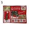 Insulation Christmas Table Mats Placemat Ornament Crossweave Woven Plate Mats Christmas Placemat