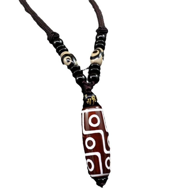 Ожерелье из девяти глазных бусин неба Xizang этнический стиль подвеска из неба универсальная