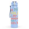 1PC I'm Not Spoiled My Grandma Loves Me Print 750ml Color Plastic Sports Water Bottle Leakproof Flip Straw Lid Suitable for Sports Office Home Use