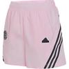Woven Breathable Striped Casual Shorts Women Bottoms Pink JC8651