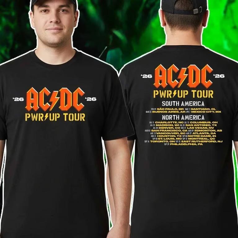 AC/DC PWR UP Tour 2026 Футболка Унисекс Футболка