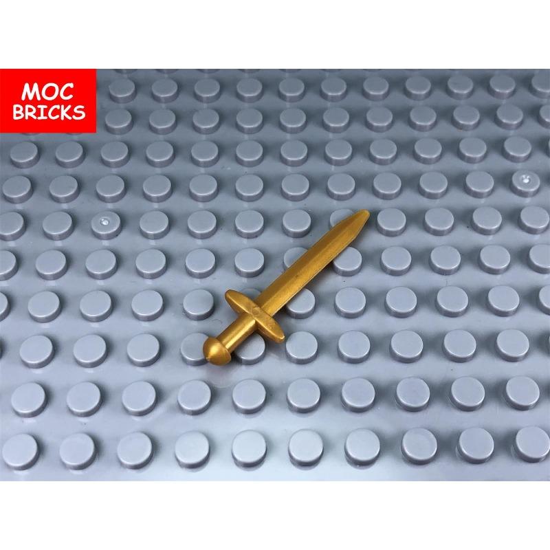 10 шт./лот MOC Кирпичи Оружие Меч Доспехи Воин Лук Стрела Образовательные Строительные Блоки Фигурки Игрушки для детей