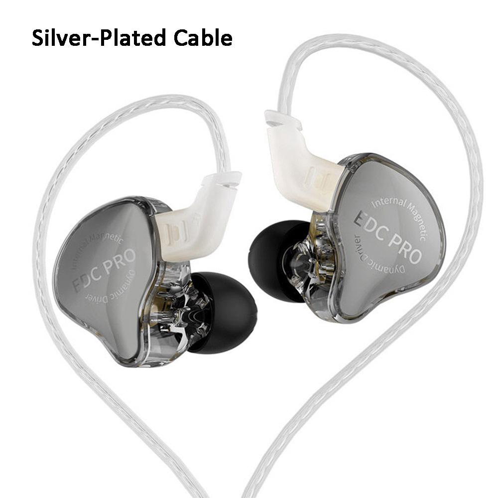 KZ Проводные наушники EDC Pro, наушники-вкладыши HiFi Bass, внутриканальные мониторные наушники со съемным кабелем, музыкальная DJ-спортивная гарнитура с шумоподавлением.