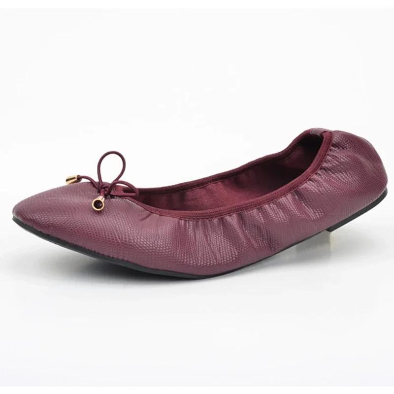 Maogu легкие женские кожаные туфли 2024 года, женские мокасины без застежек, балетки на плоской подошве, удобные туфли на плоской подошве, женская дешевая обувь