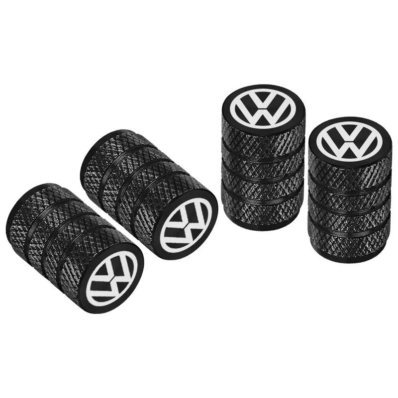 VW GTI GOLF 2026 Hot For VW VOLKSWAGEN 4Pcs Car Tire Valve covers Aluminum Wheel Stem Air Valve Caps For Volkswagen GOLF MK6 Pol
