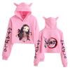 Kimetsu No Yaiba Demon Slayer Hoodies Anime Kamado Nezuko Graphic Print Harajuku Hoodie Unisex Y2k Clothing Sudadera