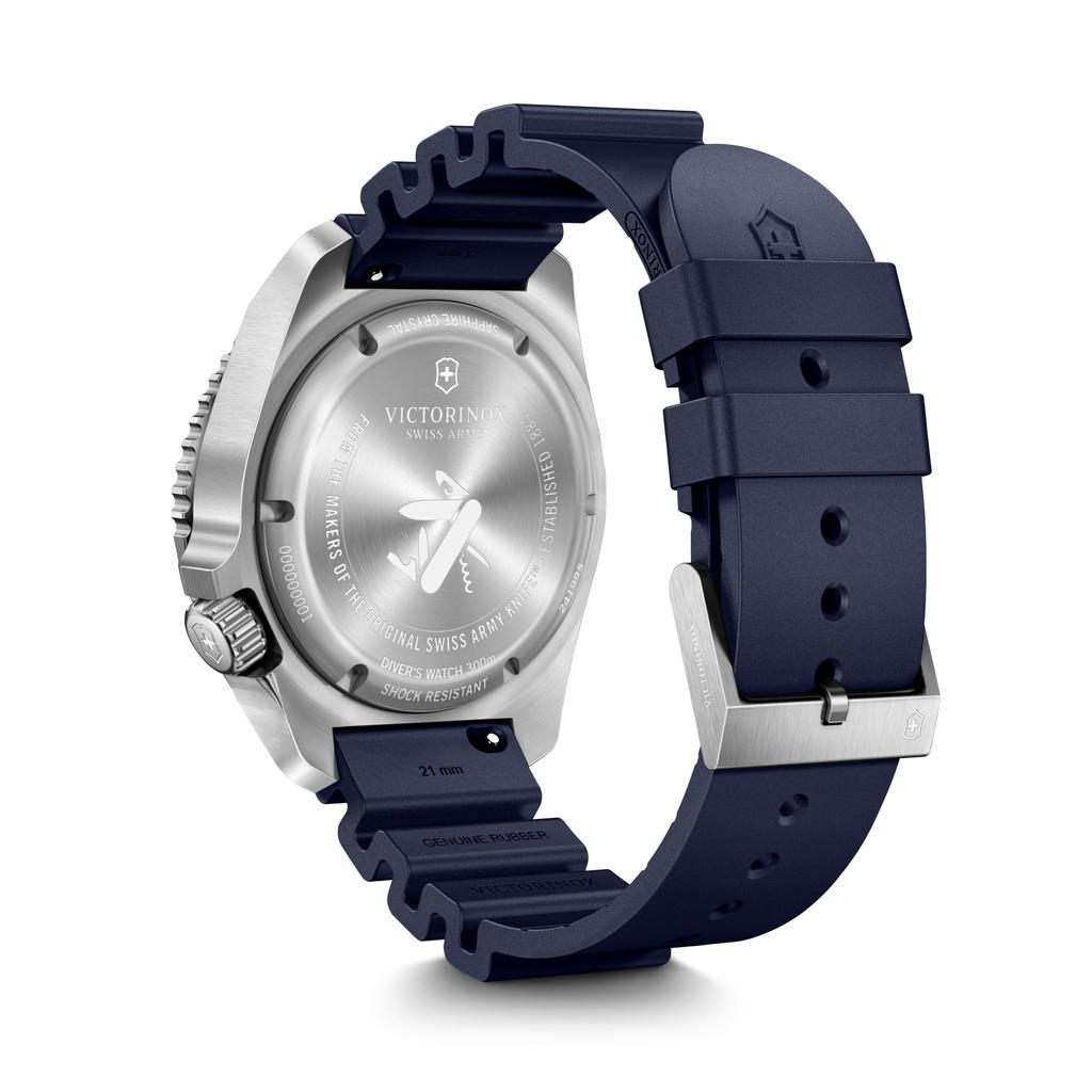 VICTORINOX DIVE PRO Часы Автоматические Корпус из нержавеющей стали Синий циферблат Синий резиновый ремешок Водонепроницаемые часы для дайвинга Автоматические Брендовые Стильный подарок Синий 241995
