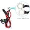 [5 Pack] 2FT SAE To O Ring Terminal Harness 10AWG - Eyelet O-Ring Terminal 10Gauge Harness With 30A Fuse,Battery Trickle Charger Cable For
