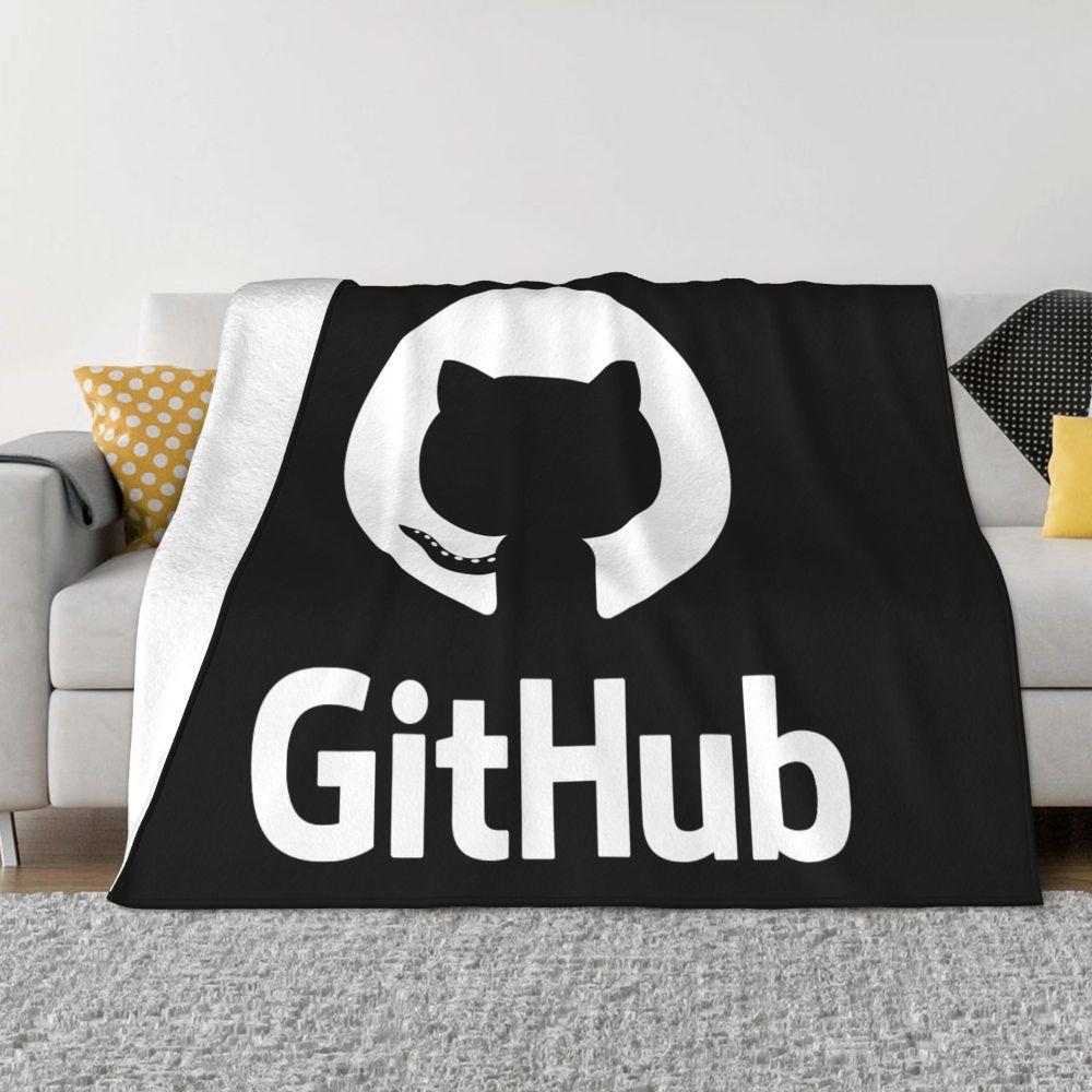 НОВЫЕ одеяла и пледы GitHub Супермягкие Термоизоляционные для дома и улицы для гостиной спальни путешествий