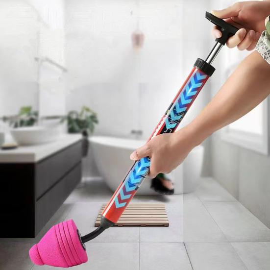 Плунжер для унитаза высокого давления, комплект для очистки унитаза, гибкий инструмент для удаления сливных засоров, инструмент для ванной комнаты и кухни