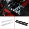 ABS Chrome Car Central Control Gear Panel Side Decoration Bright Strips Trim For Mercedes Benz E Class W212 2010-2015