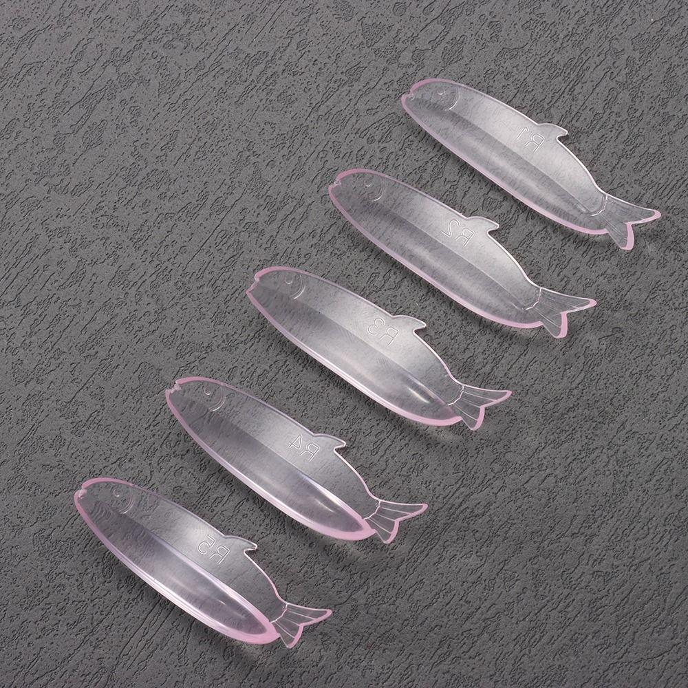 5Pairs Applicator Tools Eyelash Perm Curler Fish Shaped Eyelash Lifting Shield for Women