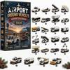 Decorative Christmas Keepsake 2026 Transportation Advent Calendar, 24-Day Acrylic Ornament Set with Vehicle Party Favor Figures, Tree Hanging