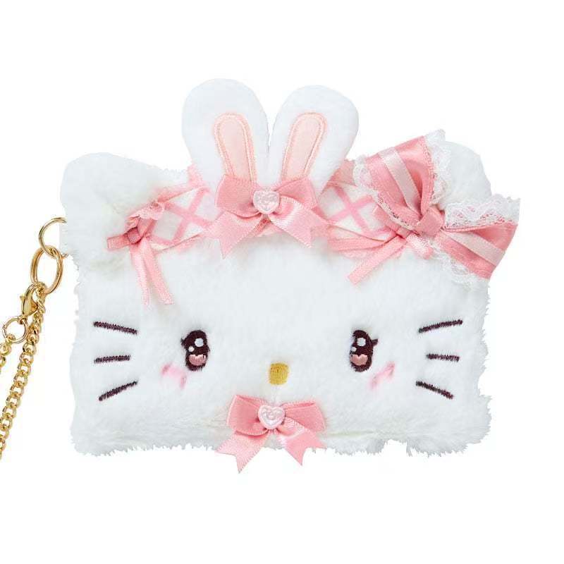 Плюшевая брелок-кошелек Hello Kitty с холщовым держателем для карт для детей и взрослых