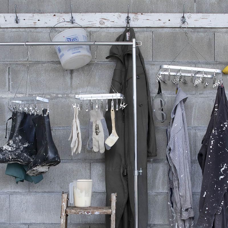 Dulton Pinch Hanger S 12 Clips Pinch Hanger That Blends Into Your Everyday Life Aluminum 17 X 268 X 119mm RN-0429S/12