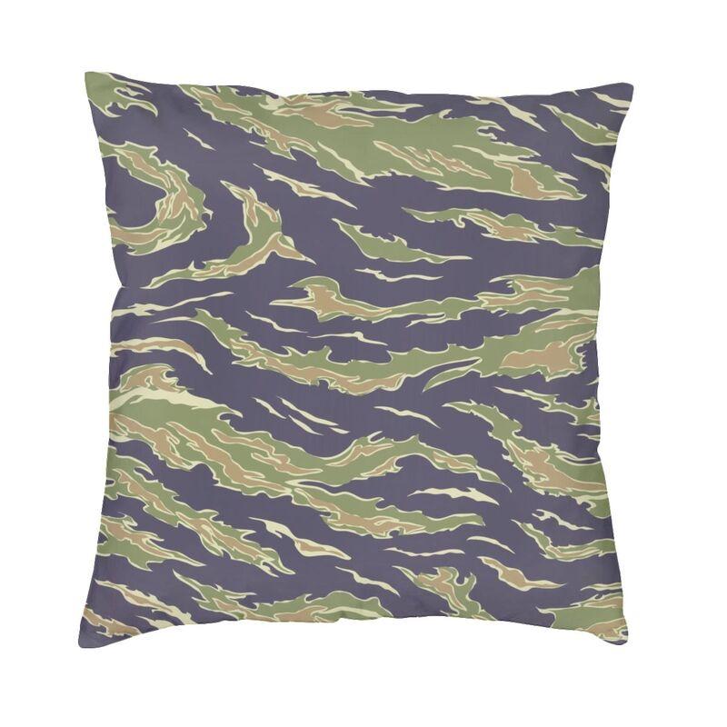 US Military Woodland Camo Pattern Cushion Covers xcm Velvet Camouflage Pillow Case Sofa Pillowcase Living Room Decoration