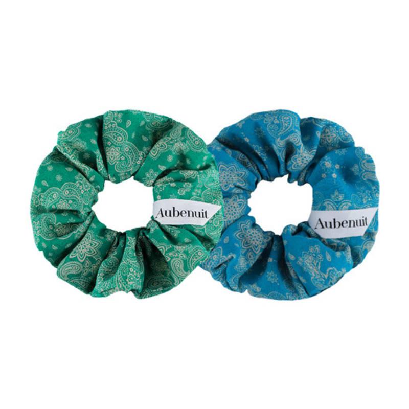 Ночная рубашка Aube Bohemian Paisley Льняная резинка для волос размера L_Этнический зеленый