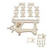 Embroidery Thread Organizer Board Lightweight Sewing Machine Shape Wooden  Stitch Floss Holder