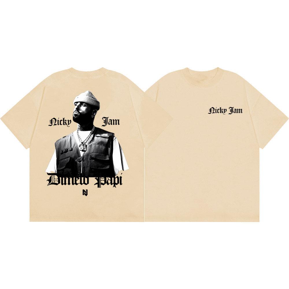 Rapper Nicky Jam Graphic T Shirts Men Women Hip Hop Vintage Short Sleeve Summer T-shirts High Quality Fashion Oversized T-shirt