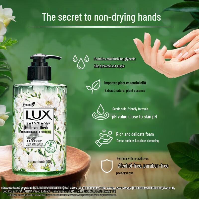 LUX Bright Freesia Scented Antibacterial Hand Wash