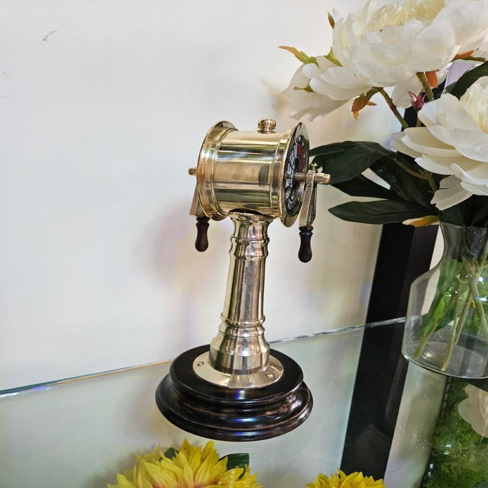 Brass Handmade Maritime Telegraph – Vintage Nautical Collectible, 17.78 Cm