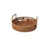 Imitation Rattan Woven Storage Basket Woven Storage Desktop Snacks Dried Fruit Snacks Fruit Gift Tray Afternoon Tea Storage Basket