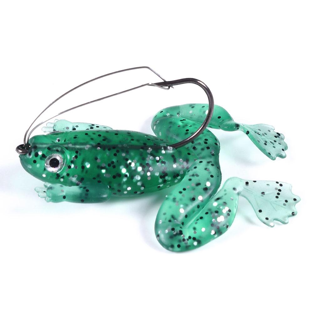 Приманки для ловли окуня на лягушку Topwater Приманка для лягушки с острыми крючками Набор мягких приманок для лягушки для окуня Щука Змееголовая пресноводная и соленая приманка