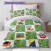 Goodnight Moon Pattern Bedding,Quilt Set Quilt Cover Pillowcase Home Birthday Gift (1 * duvet cover + 2 * pillowcase, without core)