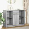 VidaXL Buffet with Drawer Sonoma Grey 101x35x76 Cm Engineered Wood, Storage Furniture, Buffet, Entryway Furniture, Furniture 861567
