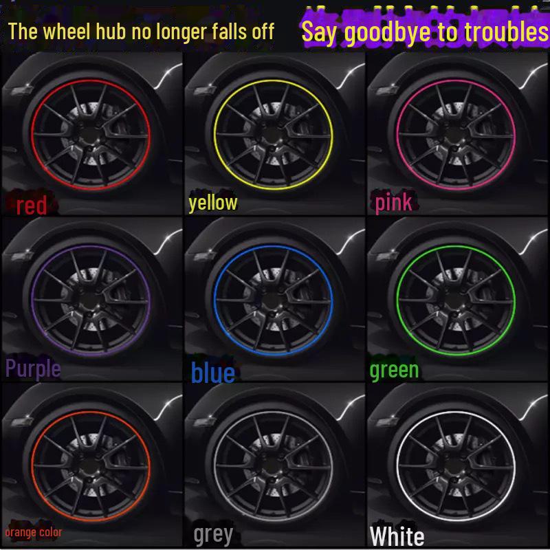 Универсальные наклейки для защиты обода колеса автомобиля: Защитное покрытие от царапин и трения с усилителем адгезии для шин и дисков