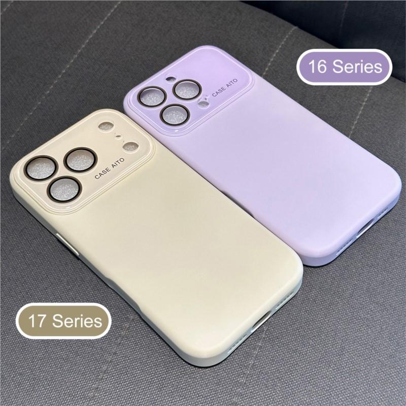 Официальный чехол для телефона из жидкого силикона для iPhone 17 Air 16 15 14 12 13 Pro Max Защита камеры Ударопрочный Конфетный Мягкий Матовый Чехол
